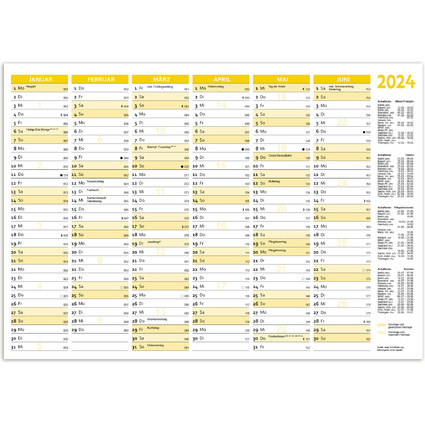 RNK Verlag Tafelkalender 2026, DIN B4 quer, 250 g/qm Karton