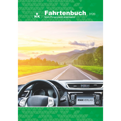 RNK Verlag Fahrtenbuch PKW, DIN A5, 32 Blatt