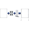 FRANKEN Textiltafel PRO, (B)900 x (H)1.200 mm, Filz, blau