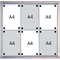 FRANKEN Schaukasten ECO fr 6x DIN A4, Metall-Oberflche