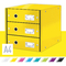 LEITZ Schubladenbox Click & Store WOW, 3 Schbe, gelb