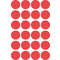 AVERY Zweckform Markierungspunkte, Durchmesser 18 mm, rot