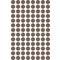 AVERY Zweckform Markierungspunkte, Durchmesser: 8 mm, taupe