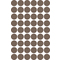AVERY Zweckform Markierungspunkte, Durchmesser: 12 mm, taupe
