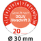 AVERY Zweckform Prfplaketten "DGUV Vorschrift 3", rot