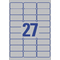 AVERY Zweckform Typenschild-Etiketten, 63,5 x 29,6mm, silber