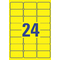 AVERY Zweckform Universal-Etiketten, 63,5 x 33,9 mm, gelb