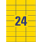 AVERY Zweckform wetterfeste Etiketten, 70 x 37 mm, gelb