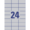 AVERY Zweckform Typenschild-Etiketten, 70 x 37 mm, silber