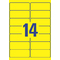 AVERY Zweckform Stick&Lift Etiketten, 99,1 x 38,1 mm, gelb