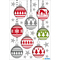 HERMA Weihnachts-Sticker DECOR "Christbaumkugeln"