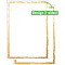 sigel Design-Papier "Golden frame", DIN A4, 200 g/qm