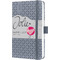 sigel Taschenkalender Jolie Flair 2026, Kunstleder, A6, grau