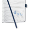 sigel Notizbuch Jolie Impress, Kunstleder, A6, dunkelblau