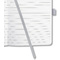 sigel Notizbuch Jolie Impress, Kunstleder, A6, grau