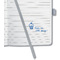 sigel Notizbuch Jolie Impress, Kunstleder, A6, grau