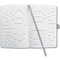 sigel Notizbuch Jolie Impress, Kunstleder, A6, grau