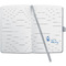 sigel Notizbuch Jolie Impress, Kunstleder, A6, grau