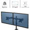 Fellowes Doppel Monitorarm Reflex, schwarz