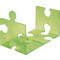 HAN Buchsttze PUZZLE, 2er Set, grn-transluzent