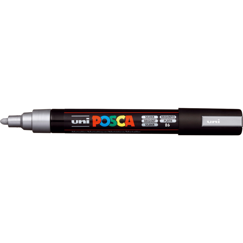 uni-ball Pigmentmarker POSCA PC-5M silber