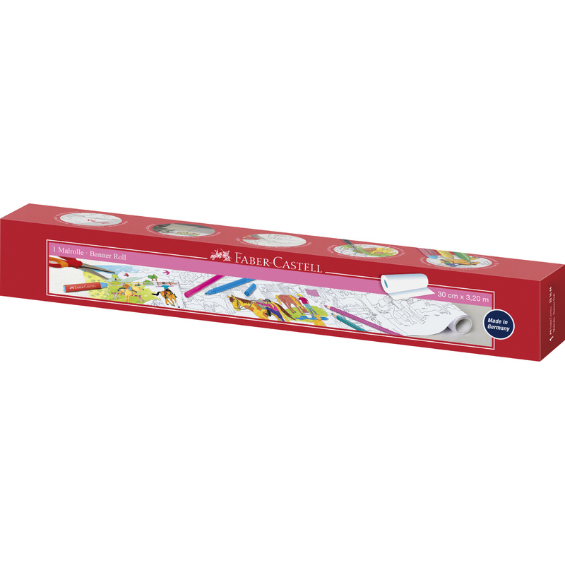 FABER-CASTELL Malrolle Ponyhof selbstsklebend 300 mm x 3,20 m