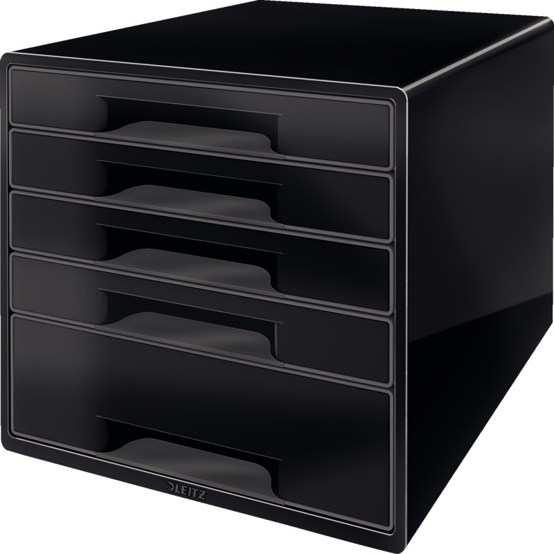 5 Schübe perlweiß/grau LEITZ Schubladenbox WOW CUBE 5 Schübe perlweiß/grau LEITZ Schubladenbox WOW CUBE