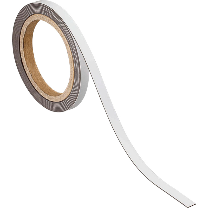 weiß Dicke: 1 mm MAUL Magnetband 10 mm x 3 m
