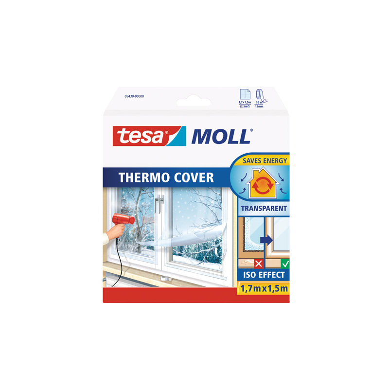tesa MOLL Thermo Cover Fensterisolierfolie, 1,7 m x 1,5 m 05430-00000-01  bei  günstig kaufen