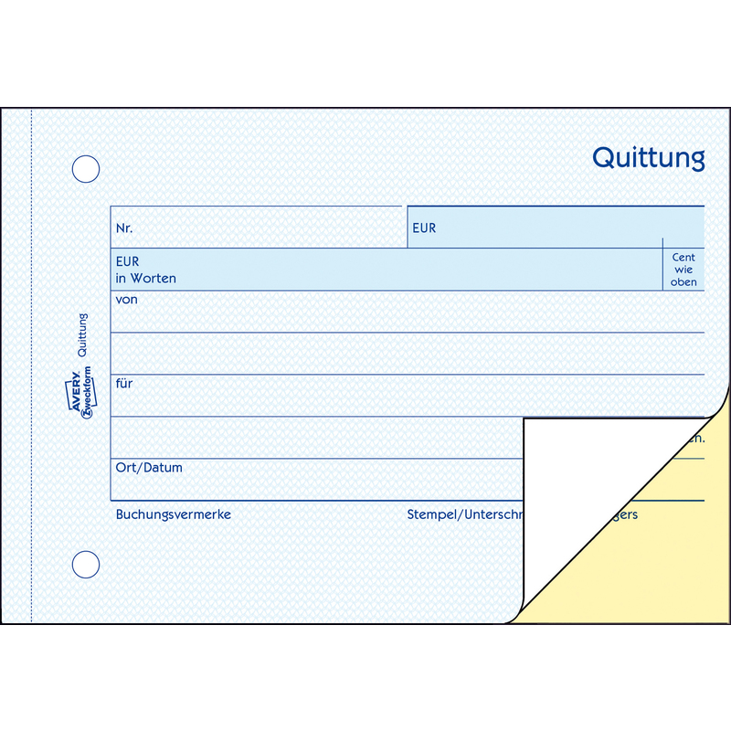 Avery Zweckform Formularbuch Quittung Ohne Mwst Sd 1742 Bei Www