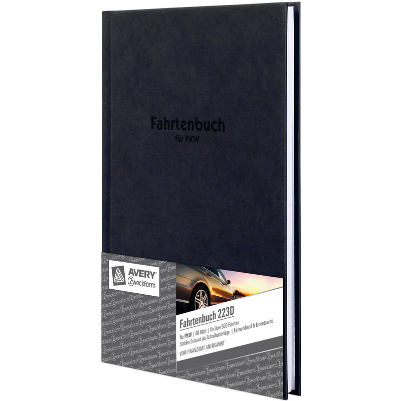 AVERY Zweckform Formularbuch "Hardcover" - Fahrtenbuch ...