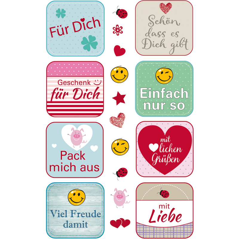 AVERY Zweckform CREATIVE GeschenkeSticker "Sprüche" 55095 bei www