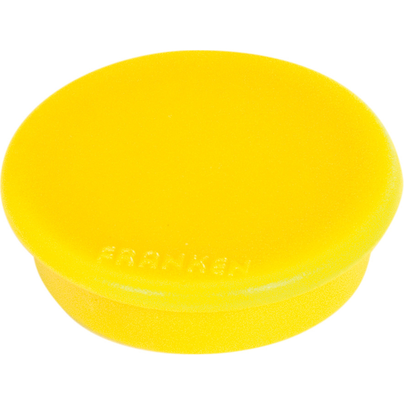 FRANKEN Haftmagnet Haftkraft 100 g Durchmesser 13 mm gelb 10 Magente