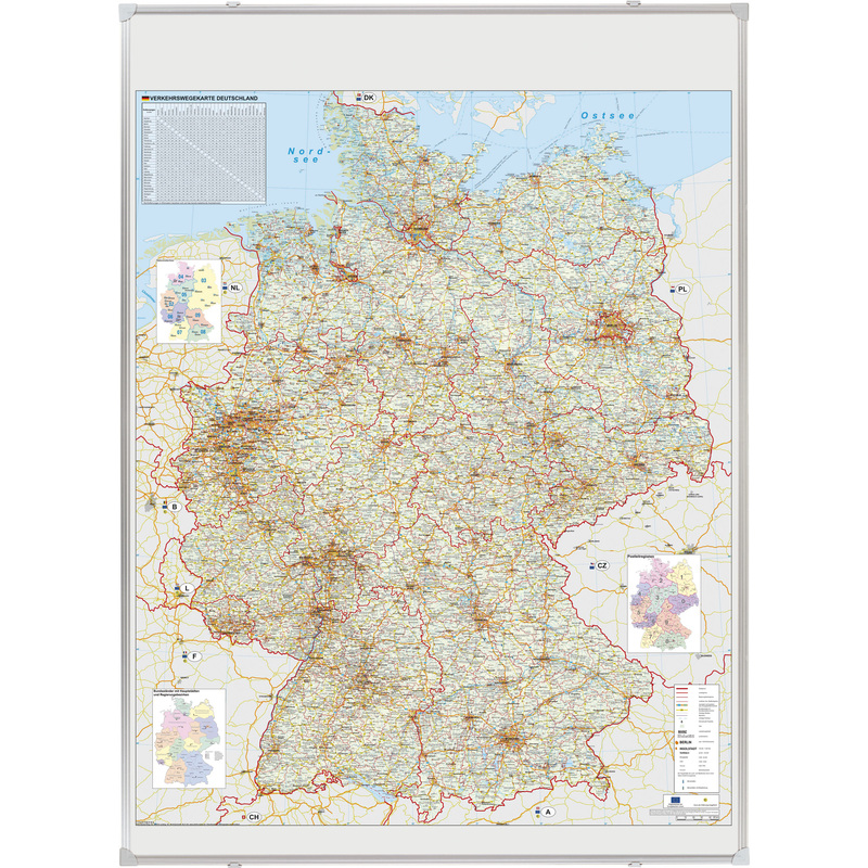 Franken Deutschland Strassenkarte Beschreibbar Und Pinnbar Ka301p Bei Www Officeb2b De Gunstig Kaufen
