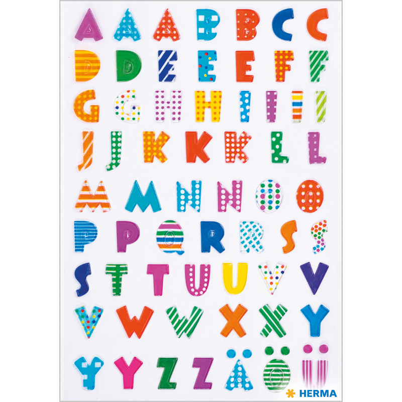 HERMA Buchstaben-Sticker MAGIC, A-Z, Stone geprägt 6291 bei   günstig kaufen
