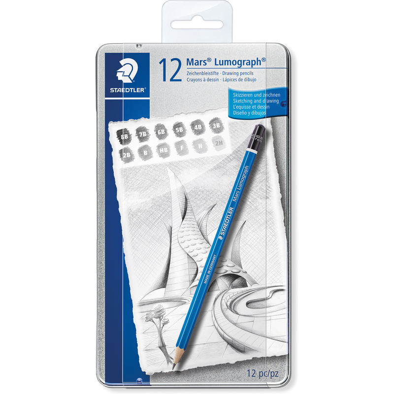 7B STAEDTLER Bleistift Mars Lumograph Härtegrad