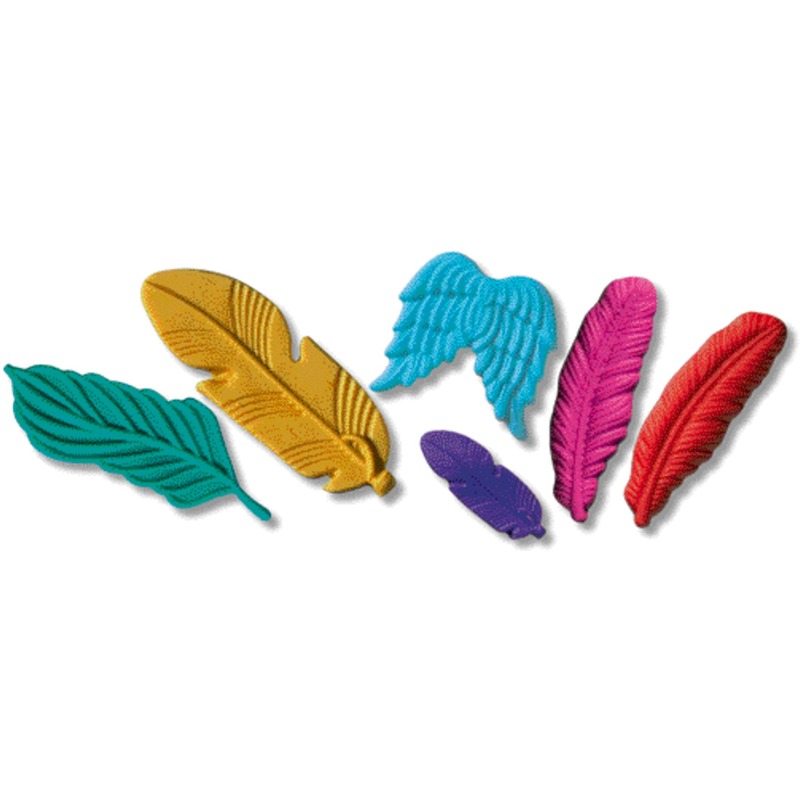 Giessform Federn 6 Motive Vbs Hobby Bastelshop