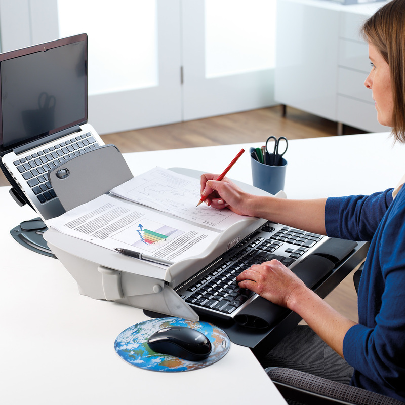 Fellowes Dokumentenhalter Schreibunterlage Easy Glide 8210001 Bei Www Officeb2b De Gunstig Kaufen