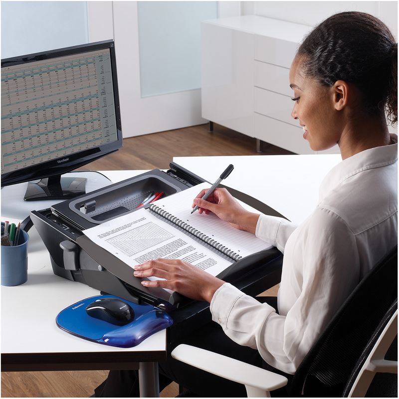 Fellowes Dokumentenhalter Schreibunterlage Easy Glide 8210001 Bei Www Officeb2b De Gunstig Kaufen