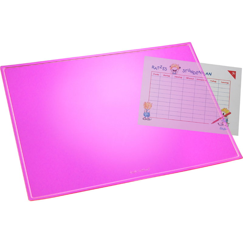 Läufer Schreibunterlage DURELLA TRANSLUZENT NEON, pink ...
