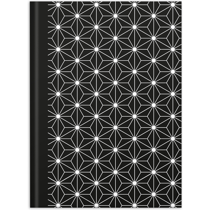 Kladde dotted "black & white Rhombus" DIN A5 Notizbuch