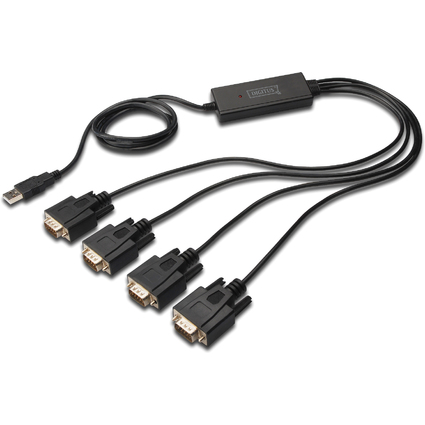 DIGITUS USB 2.0 - 4 x RS232 Adapterkabel, 1 MBit/Sek.