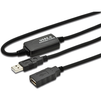 DIGITUS USB 2.0 Aktives Verlngerungskabel, Stecker-Kupplung