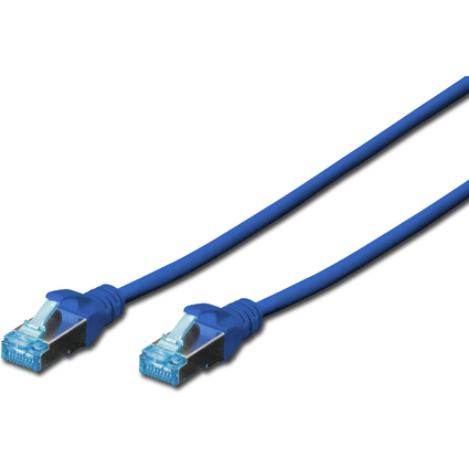 DIGITUS Patchkabel Kat. 5e, SF/UTP, 1,0 m, blau