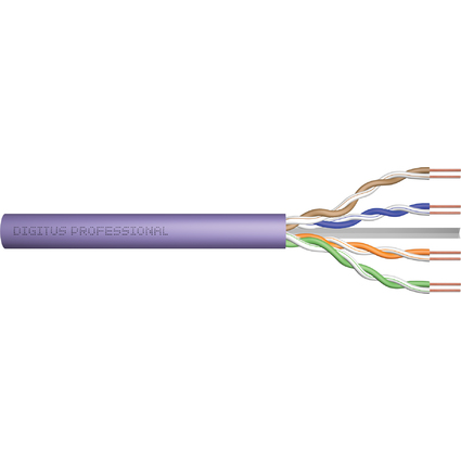 DIGITUS Installationskabel Kat.6, U/UTP, LSOH, 100 m