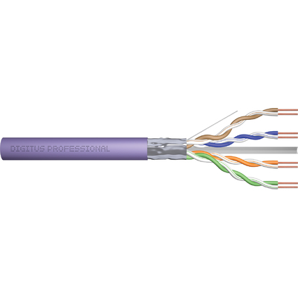 DIGITUS Installationskabel Kat.6, F/UTP, LSOH, 100 m