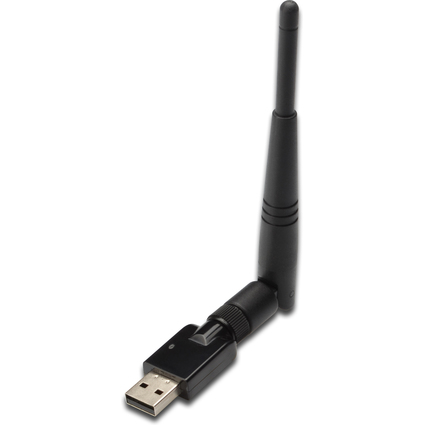 DIGITUS WLAN USB 2.0 Antennen-Adapter, 300 MBit/Sek.