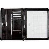 Alassio schreibmappe "MONACO", A4, Leder, dunkelbraun