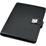 Alassio Ringbuchmappe, A4, aus Nappa-Leder, schwarz