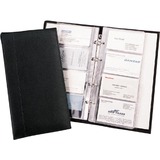 Alassio Visitenkarten-Ringbuch, fr 120 Karten, schwarz